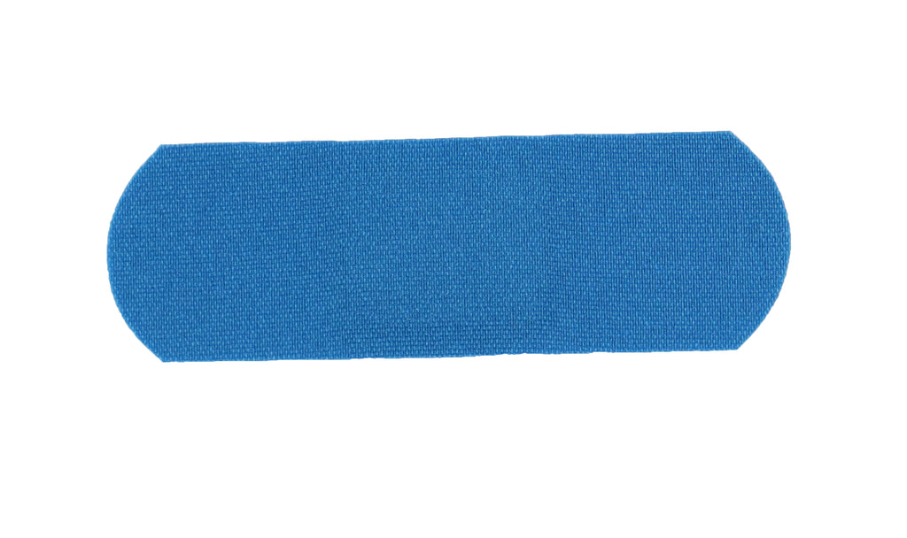 Strip Bandage Blue Metal Detectable, 1" x 3" - 100/Box - GPS Gloves
