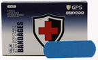 Strip Bandage Blue Metal Detectable, 1" x 3" - 100/Box - GPS Gloves
