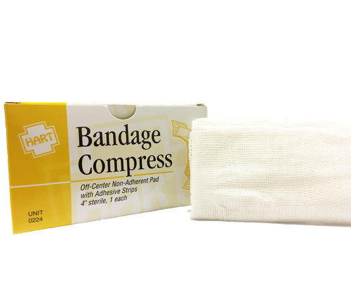Bandage Compress, 4", Sterile, Sold by Each - GPS Gloves