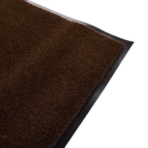 Olefin Indoor Carpet Walnut Brown Mat, 3' x 5', Slip Resistant, Food Service Safety