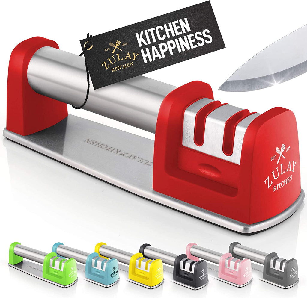 This Premium Knife Sharpener Keeps Blades Pristine and Comes with Versatile  Smart Scissors