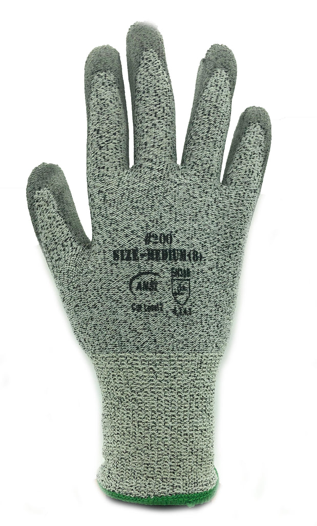 Coated Cut Resistant Box Cutter Safety Glove, ANSI Cut Level