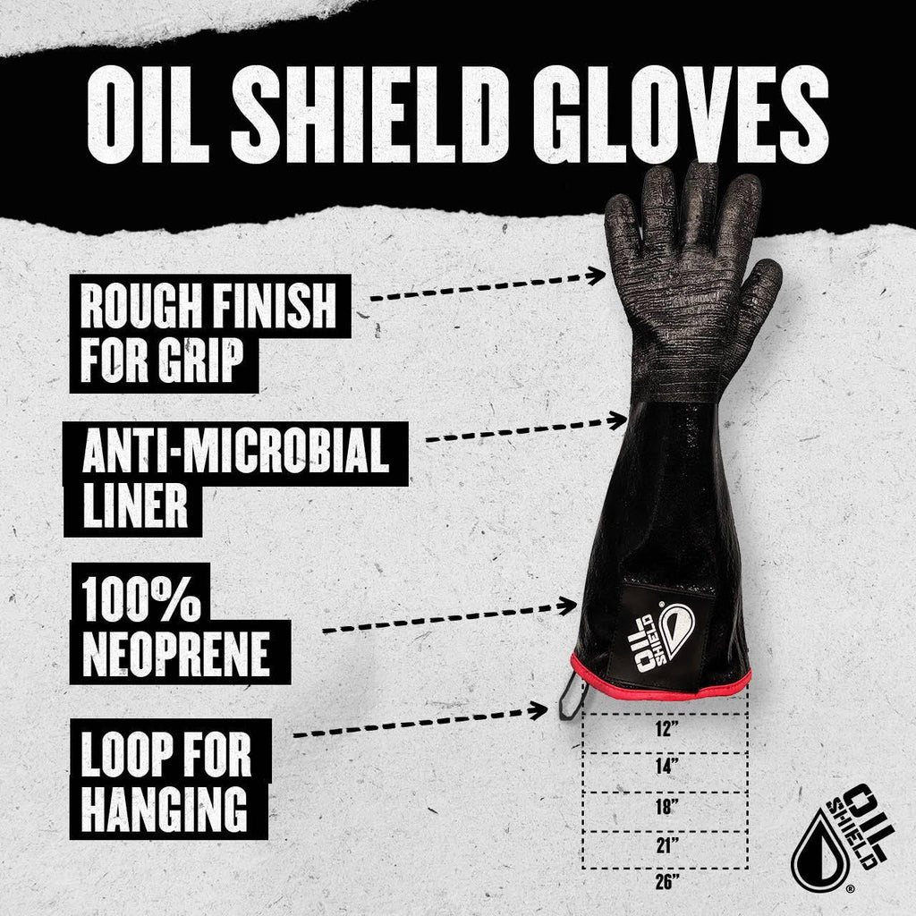 Oil Shield®, 21" High Temp Neoprene Insulated Gloves - Mens Size L - GPS Gloves