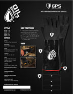 Oil Shield®, 14" High Temp Neoprene Insulated Gloves, Men's Size L - GPS Gloves