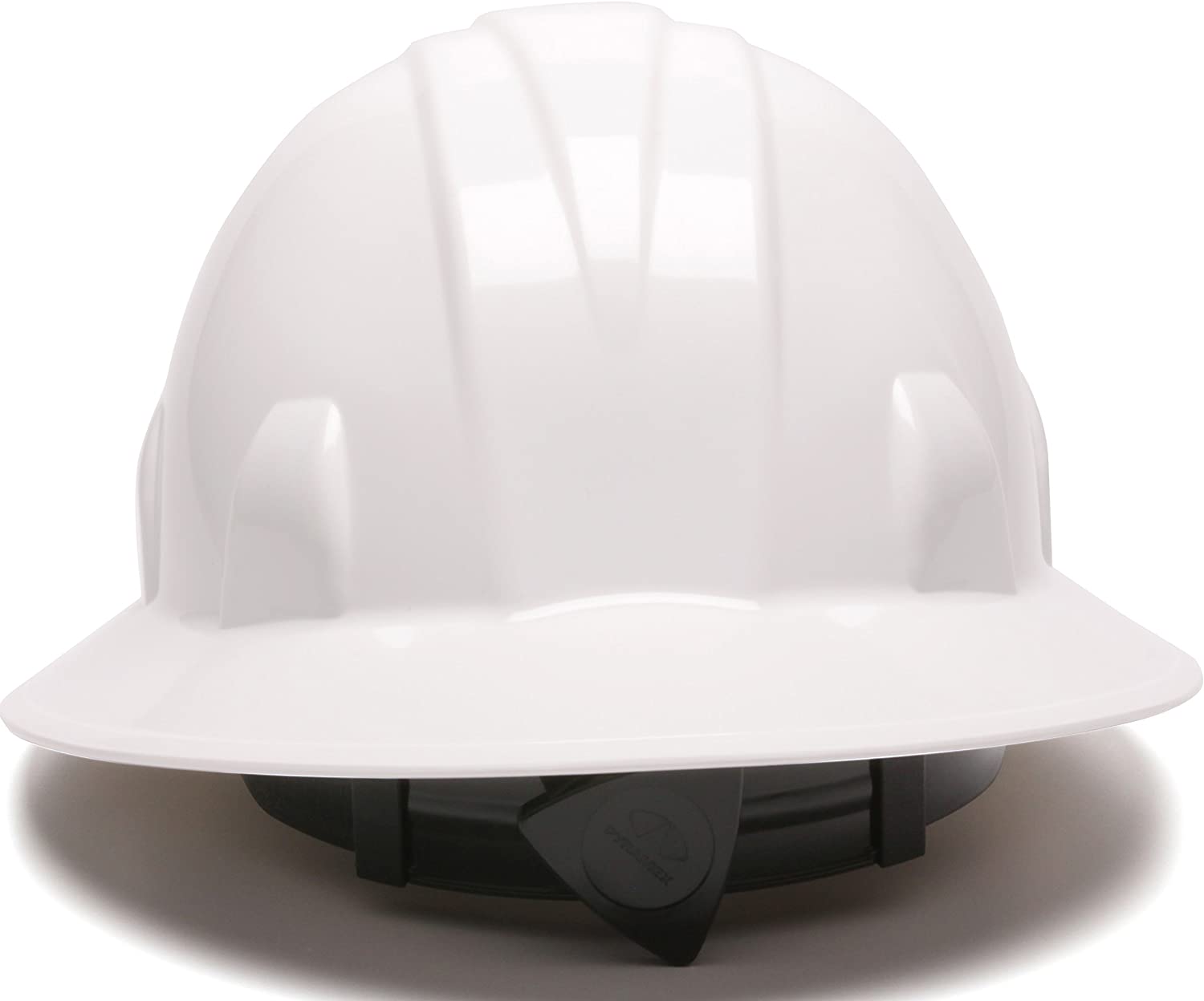 Pyramex Safety SL Series Full Brim Hard Hat, 4-Point Ratchet Suspension, White - GPS Gloves
