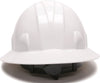 Pyramex Safety SL Series Full Brim Hard Hat, 4-Point Ratchet Suspension, White