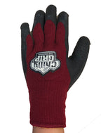 Chilly Grip A311BG Women's Heavyweight Thermal-Lined Foam Latex Gloves, Maroon/Black, Sold by Pair, Sizes S-L - GPS Gloves