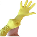 12" Multi Purpose Latex Gloves, Yellow Disposable Household, Textured, Chemical Resistant, 12 mil, Sizes S-XL - GPS Gloves