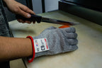 C9, 10 Gauge Cut Resistant Grey Glove w/Hang Up Loop ANSI Cut Level 5 - Sizes XXS-XXL - GPS Gloves
