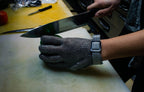Steel Mesh Glove with Strap, Stainless Steel - Sizes XXS-XXL - GPS Gloves