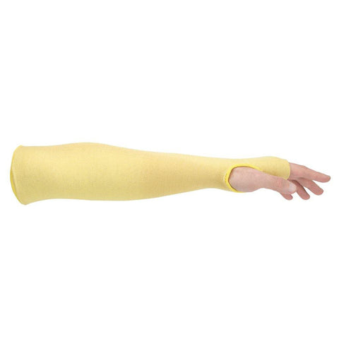 Kevlar® Cut Resistant Sleeve with Thumbslot, Thermal Protection, Sold By Each, Yellow