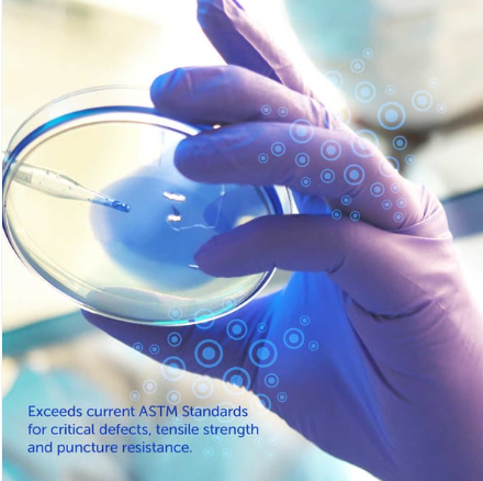 Clean Safety SuperB Blue Nitrile Exam Gloves, Powder Free, Latex Free, Non-Sterile, 4 Mil, Sizes M-XL - GPS Gloves