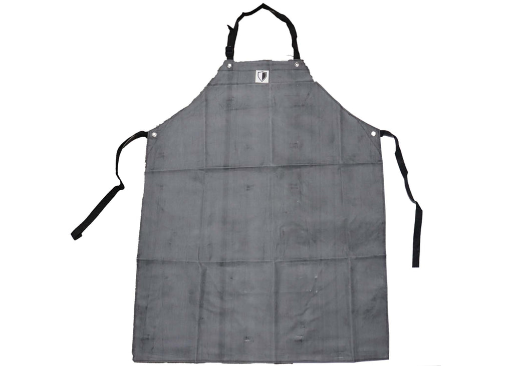 Black Rubber Apron Mid-Weight 42", Food Service Safety - GPS Gloves