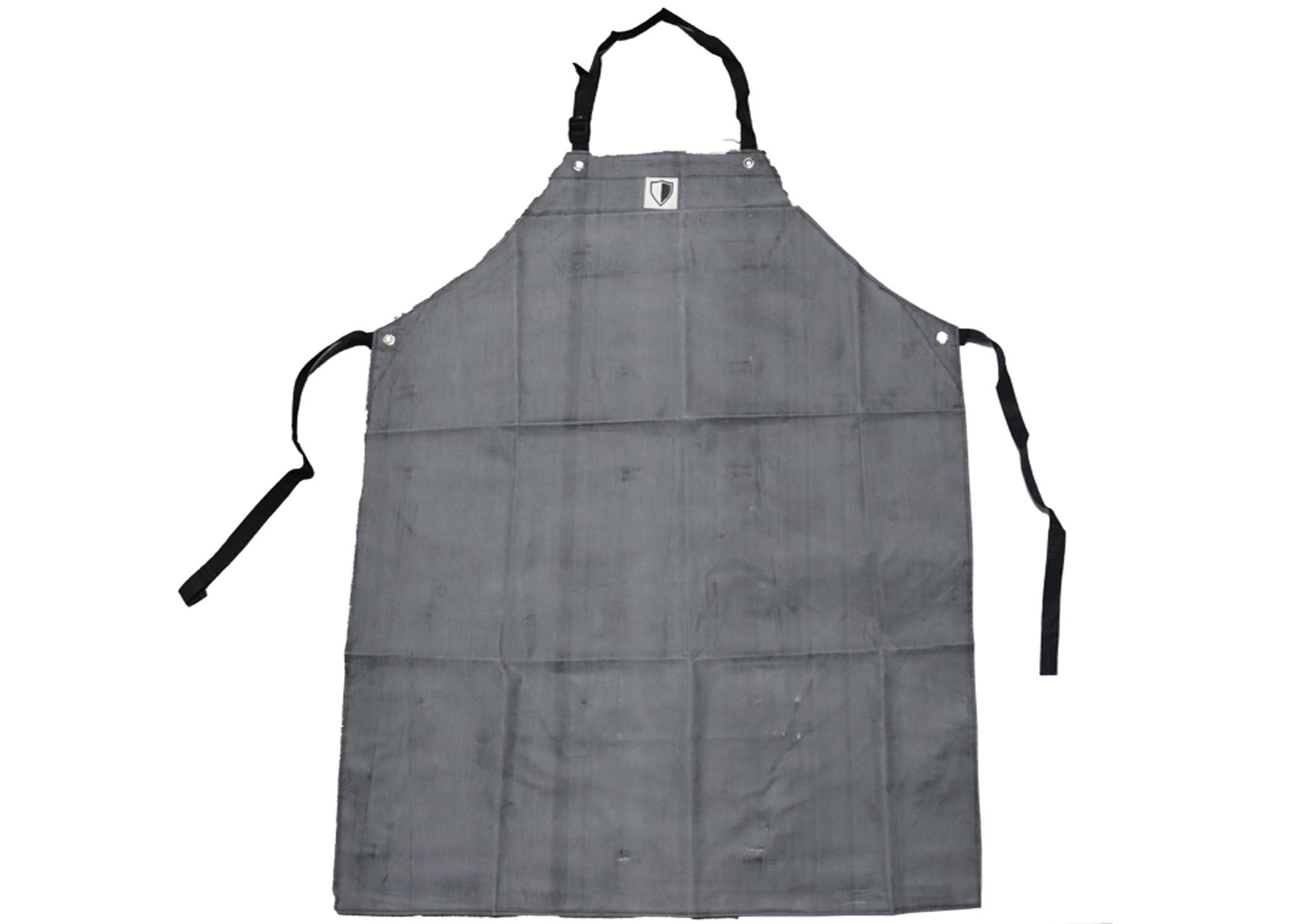 Black Rubber Apron Mid-Weight 42", Food Service Safety - GPS Gloves