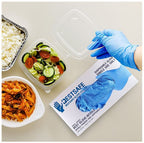 Blue Nitrile Disposable Gloves - 100 Pack - Powder Free Gloves – 3 Mil Thickness - Sizes S-XL - GPS Gloves