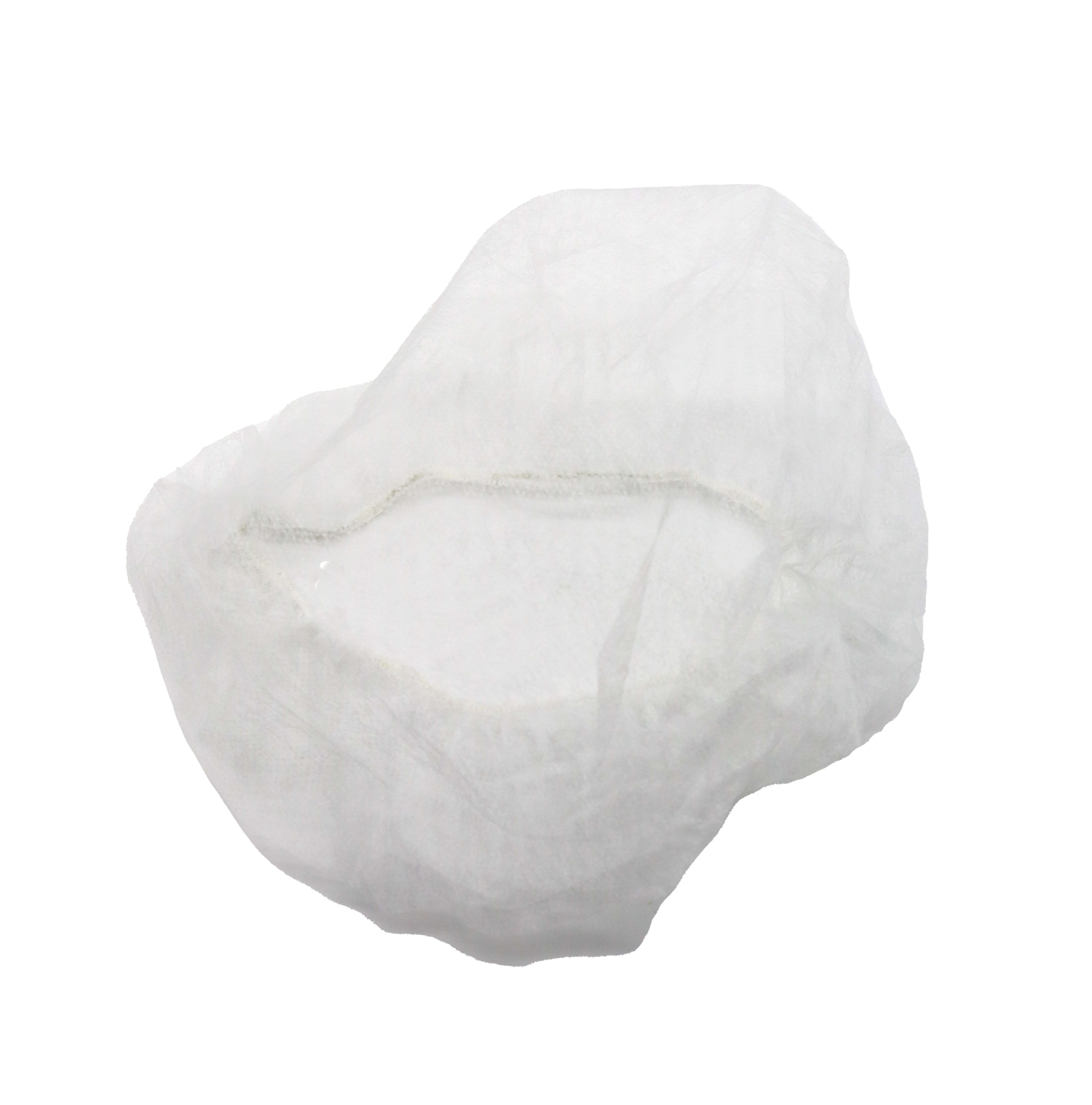 POLYPROPYLENE 19 BOUFFANT HAIR CAP WHITE 500 PIECES PER CASE - GPS Gloves