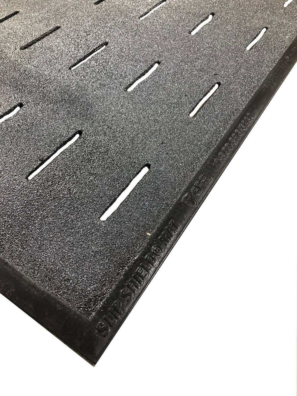 Slip Shield Mat, Slip Resistant Floor Mat, 3' x 5', Commercial Kitchen Grade Nitrile Rubber, Antimicrobial, Grit Top, Drainage Slots, Lightweight, Low Profile, Sold by Each - GPS Gloves