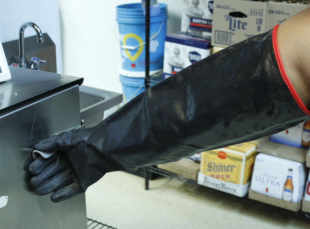 Oil Shield®, 26" High Temp Neoprene Insulated Gloves- Mens Size S and L - GPS Gloves