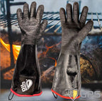 18" Oil Shield Neoprene Glove, Hot Oil/ BBQ Gloves, Anti-Microbial Liner Protected by Clariant, Men's Size Large, Sold by Pair - GPS Gloves