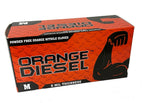 The Orange Diesel, Powder Free Nitrile Disposable Gloves, 6 Mil, Sizes M-XXL - GPS Gloves