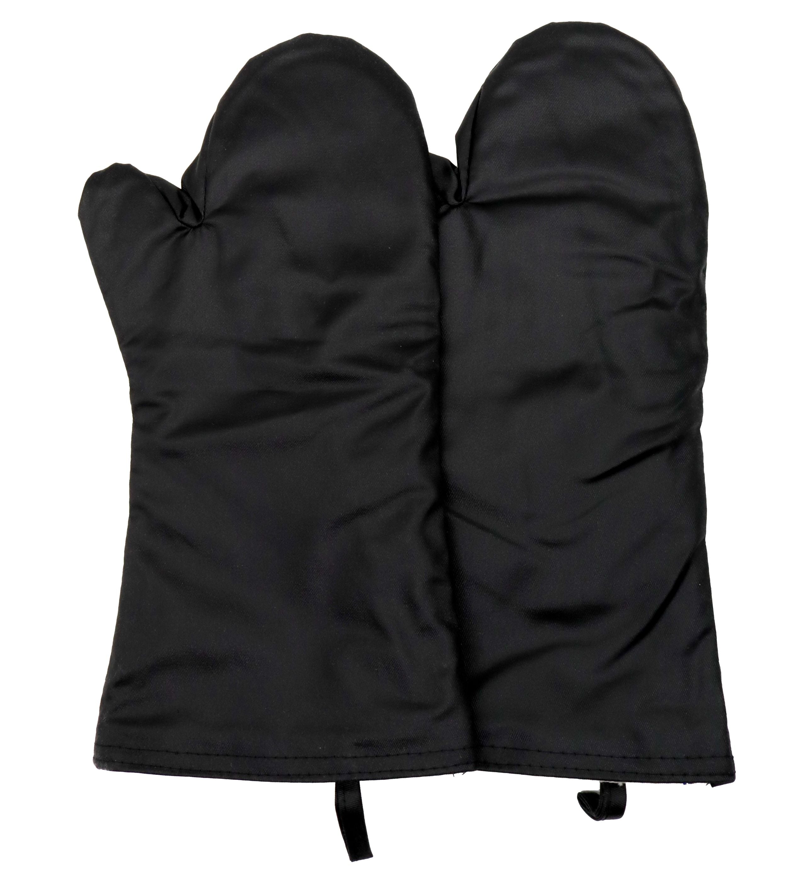 OvenGuard 18" Oven Mitts, Burn & Steam Protection, 500 Degree Temp Rating, Black - GPS Gloves
