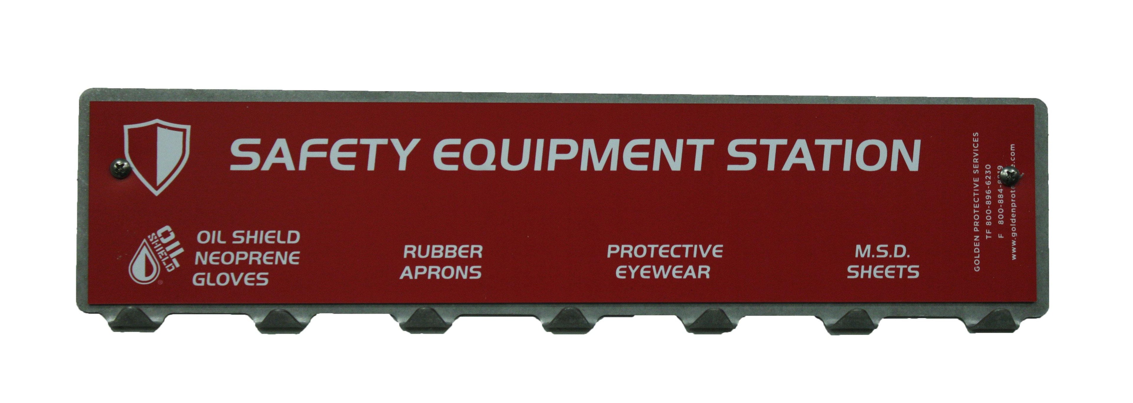 Safety Station w/Graphics, Custom Graphics Available, 5" x 17 1/2" - GPS Gloves